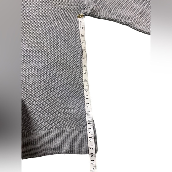 Gray Tunic 100% Wool knitted Old Navy Sweater - Picture 9 of 12
